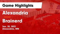 Alexandria  vs Brainerd  Game Highlights - Jan. 20, 2022