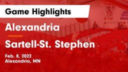 Alexandria  vs Sartell-St. Stephen  Game Highlights - Feb. 8, 2022