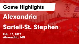 Alexandria  vs Sartell-St. Stephen  Game Highlights - Feb. 17, 2022