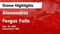 Alexandria  vs Fergus Falls  Game Highlights - Feb. 28, 2022