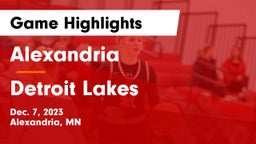 Alexandria  vs Detroit Lakes  Game Highlights - Dec. 7, 2023