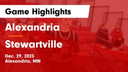 Alexandria  vs Stewartville  Game Highlights - Dec. 29, 2023