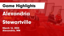 Alexandria  vs Stewartville  Game Highlights - March 16, 2024