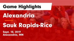 Alexandria  vs Sauk Rapids-Rice  Game Highlights - Sept. 10, 2019