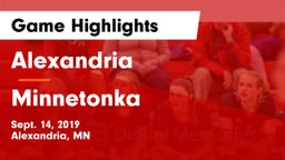 Alexandria  vs Minnetonka  Game Highlights - Sept. 14, 2019