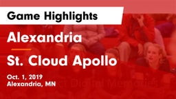 Alexandria  vs St. Cloud Apollo  Game Highlights - Oct. 1, 2019