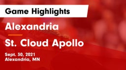 Alexandria  vs St. Cloud Apollo  Game Highlights - Sept. 30, 2021