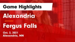 Alexandria  vs Fergus Falls  Game Highlights - Oct. 2, 2021