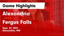 Alexandria  vs Fergus Falls  Game Highlights - Sept. 22, 2022