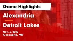 Alexandria  vs Detroit Lakes  Game Highlights - Nov. 3, 2022