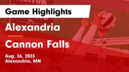 Alexandria  vs Cannon Falls  Game Highlights - Aug. 26, 2023