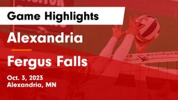 Alexandria  vs Fergus Falls  Game Highlights - Oct. 3, 2023