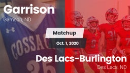 Matchup: Garrison  vs. Des Lacs-Burlington  2020