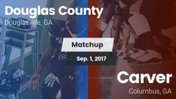 Matchup: Douglas County High vs. Carver  2017