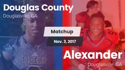 Matchup: Douglas County High vs. Alexander  2017