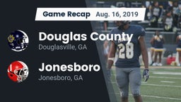 Recap: Douglas County  vs. Jonesboro  2019