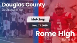 Matchup: Douglas County High vs. Rome High 2020
