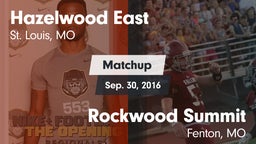 Matchup: Hazelwood East High vs. Rockwood Summit  2016