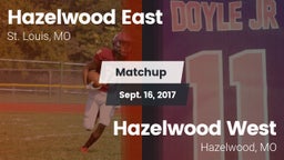 Matchup: Hazelwood East High vs. Hazelwood West  2017