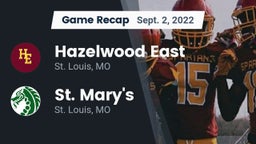 Recap: Hazelwood East  vs. St. Mary's  2022