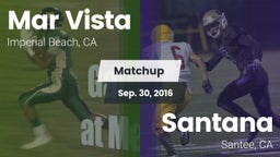 Matchup: Mar Vista High vs. Santana  2016