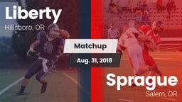 Matchup: Liberty  vs. Sprague  2018
