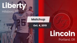 Matchup: Liberty  vs. Lincoln  2019