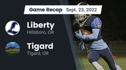 Recap: Liberty  vs. Tigard  2022