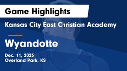 Kansas City East Christian Academy  vs Wyandotte  Game Highlights - Dec. 11, 2023