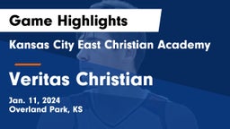 Kansas City East Christian Academy  vs Veritas Christian  Game Highlights - Jan. 11, 2024