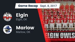 Recap: Elgin  vs. Marlow  2017