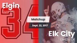 Matchup: Elgin  vs. Elk City  2017