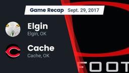 Recap: Elgin  vs. Cache  2017