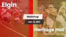 Matchup: Elgin  vs. Heritage Hall  2017