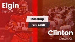 Matchup: Elgin  vs. Clinton  2018