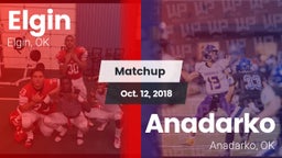 Matchup: Elgin  vs. Anadarko  2018