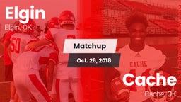 Matchup: Elgin  vs. Cache  2018