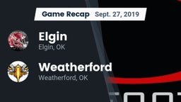 Recap: Elgin  vs. Weatherford  2019