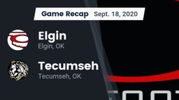 Recap: Elgin  vs. Tecumseh  2020