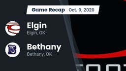 Recap: Elgin  vs. Bethany  2020