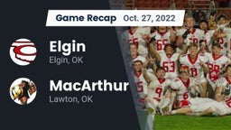 Recap: Elgin  vs. MacArthur  2022