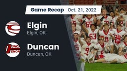 Recap: Elgin  vs. Duncan  2022