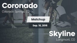 Matchup: Coronado  vs. Skyline  2016