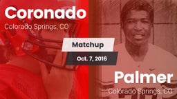 Matchup: Coronado  vs. Palmer  2016