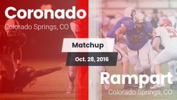 Matchup: Coronado  vs. Rampart  2016