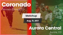 Matchup: Coronado  vs. Aurora Central  2017