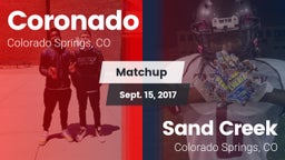 Matchup: Coronado  vs. Sand Creek  2017