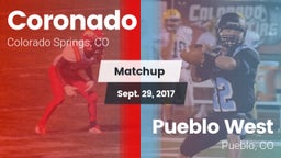 Matchup: Coronado  vs. Pueblo West  2017