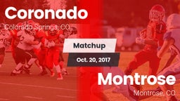 Matchup: Coronado  vs. Montrose  2017