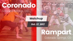 Matchup: Coronado  vs. Rampart  2017